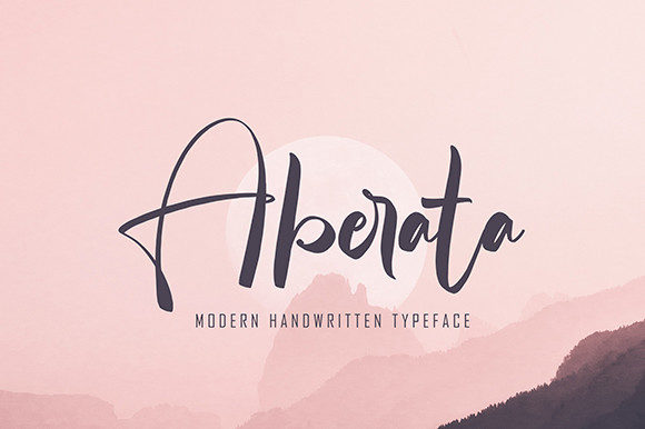 Aberata: A Script Font for Creative Branding and Design Projects