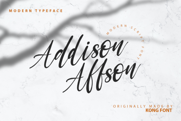 Addison Affson Font for Creative Makers