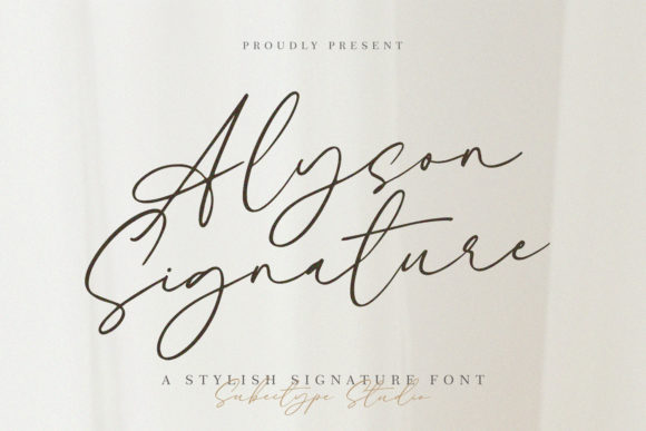 Alyson Signature: A Graceful Script Font for Stunning Designs