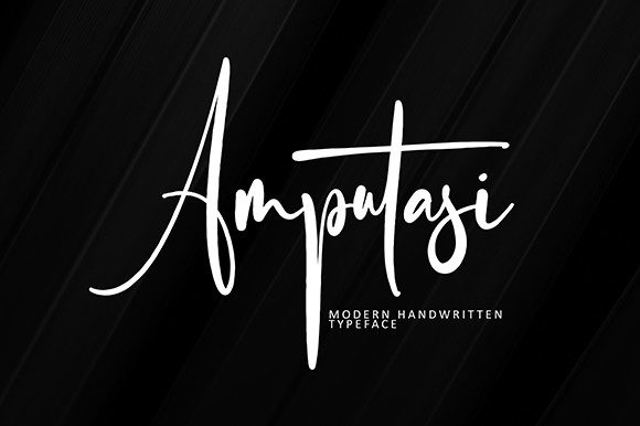 Amputasi: A Versatile Script Font for Editorial Design