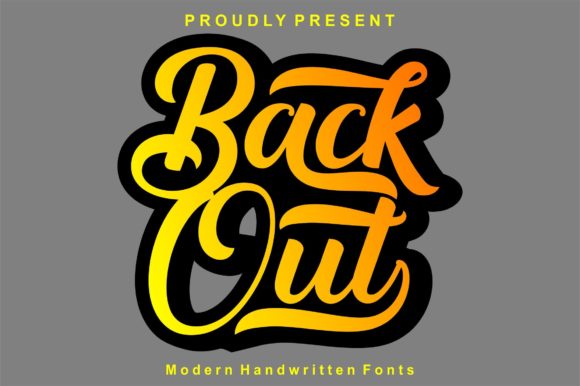 Backout: A Script Font for Editorial Elegance