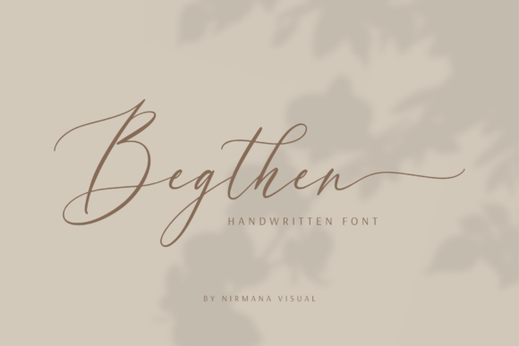 Begthen: A Timeless Script Font for Creative Projects