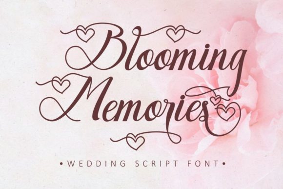Blooming Memories Font for Small Business Branding
