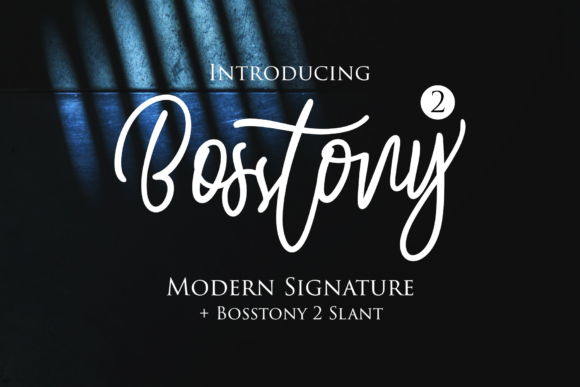 Bosstony 2: A Timeless Script Font for Creative Projects
