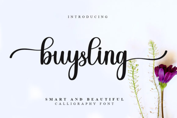 Buysling Script Font for Editorial Elegance and Design Projects