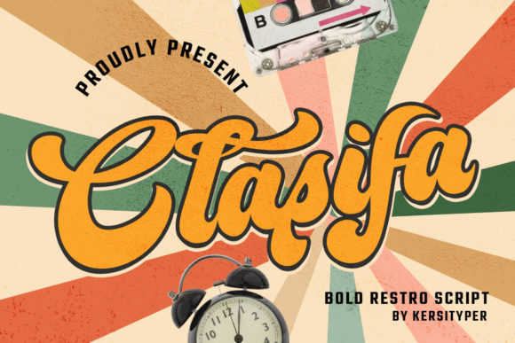 Clasifa: A Bold Script Font for Editorial Design and Branding