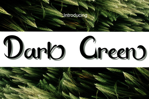 Dark Green Font for Modern Web Design and Branding