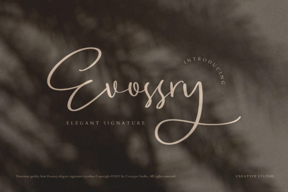 Evossry: The Elegant Script Font for Digital Branding