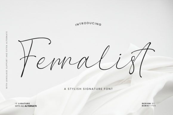 Ferralist: A Script Font That Elevates Brand Identity