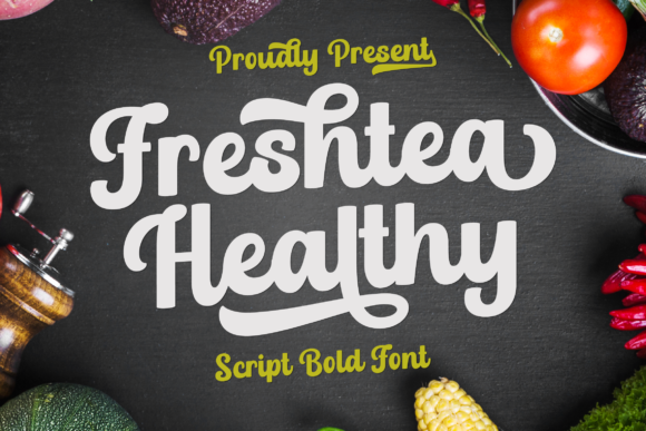 Freshtea Healthy Font for a Polished Brand Identity