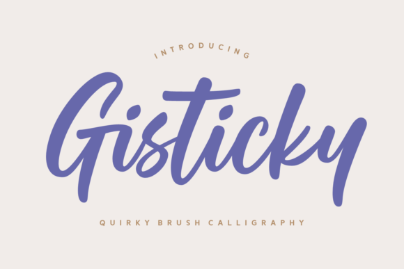 Gisticky: The Script Font That Elevates Your Campaign Design