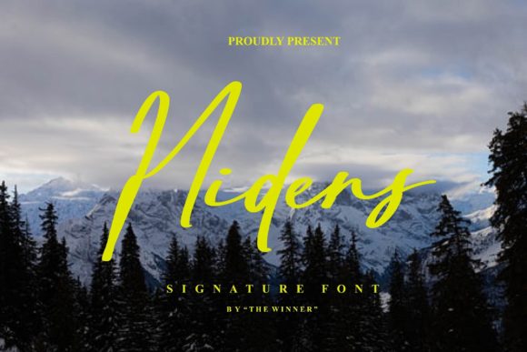 Hidens: A Script Font That Works for Campaigns