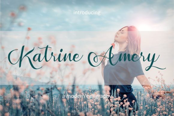 Katrine Amery: A Modern Script Font for Editorial Elegance