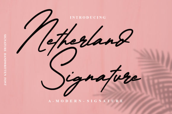 Netherland Signature: A Stylish Script Font for Editorial Design