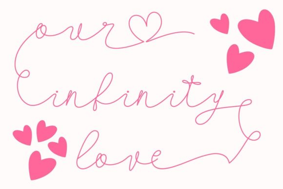 Our Infinity Love Font for Editorial Design
