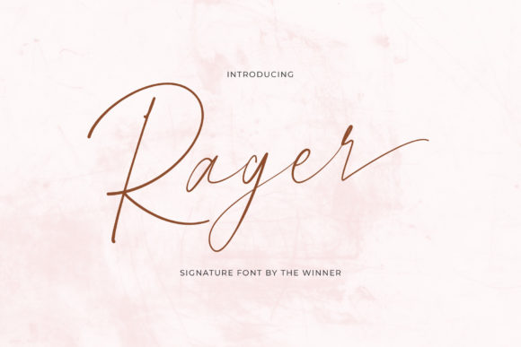 Rager Font for Editorial Design and Elegant Typography