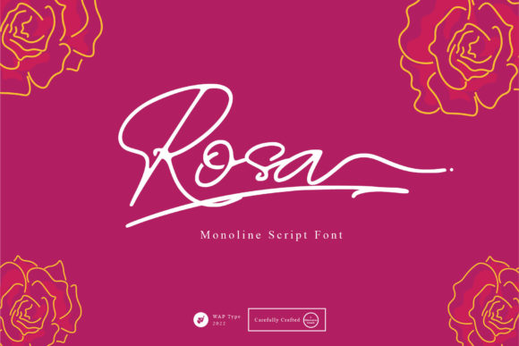 Rosa Signature Font for Branding and Business Design