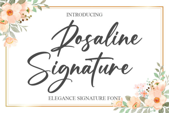 Rosaline Signature Font for Stylish and Memorable Branding