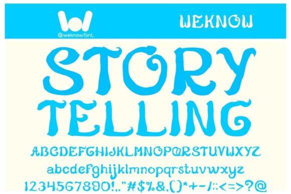 Story Telling Font: A Handwritten Script for Brand Identity