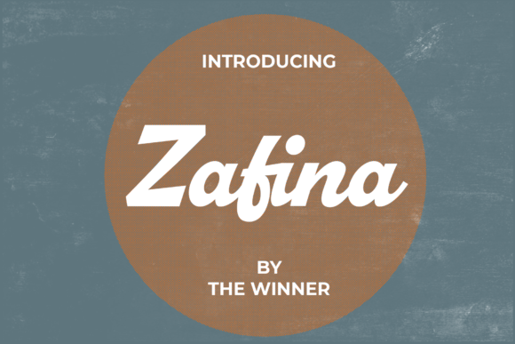 Zafina Font: A Bold Script for Editorial Design